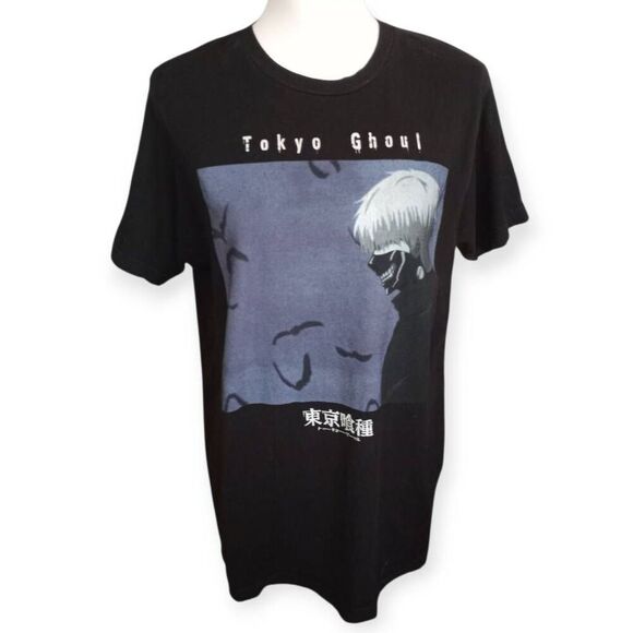 FUNIMATION BLACK Tokyo Ghoul Ken Kaneki & Bats T-Shirt SZ.M EUC - Picture 2 of 5